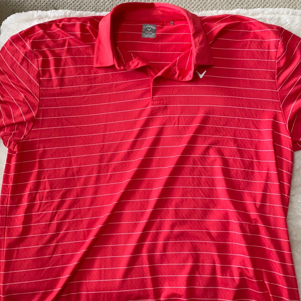 Red Stripped Men’s Polo Shirt